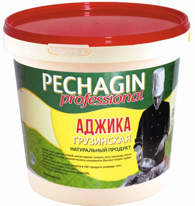 Аджика по-грузински Печагин Продукт 1кг, 6шт/кор купить в Донецке - СтриПсБери
