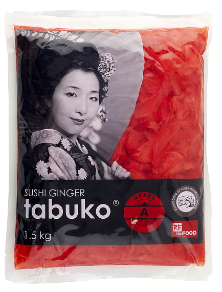 Имбирь маринованный розовый «Tabuko» Грейд А , Китай, 1,5 кг*10шт/кор (вес сухого вещ-ва 1кг) купить в Донецке - СтриПсБери