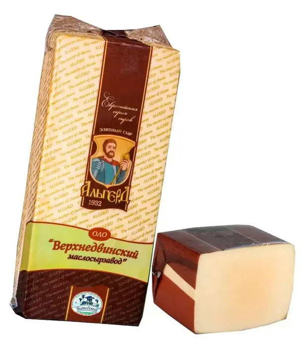 Сыр Пармезан 45% Альгерд брус ±3,7кг, ±14,8кг/кор Верхнедвинский купить в Донецке - СтриПсБери