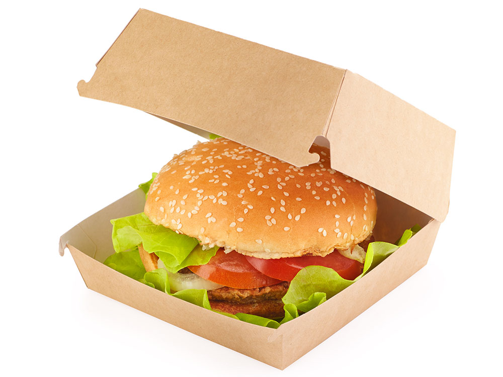 Коробка для гамбургера BURGER L 120×120х70 крафт (240шт) 60шт/упак. купить в Донецке - СтриПсБери