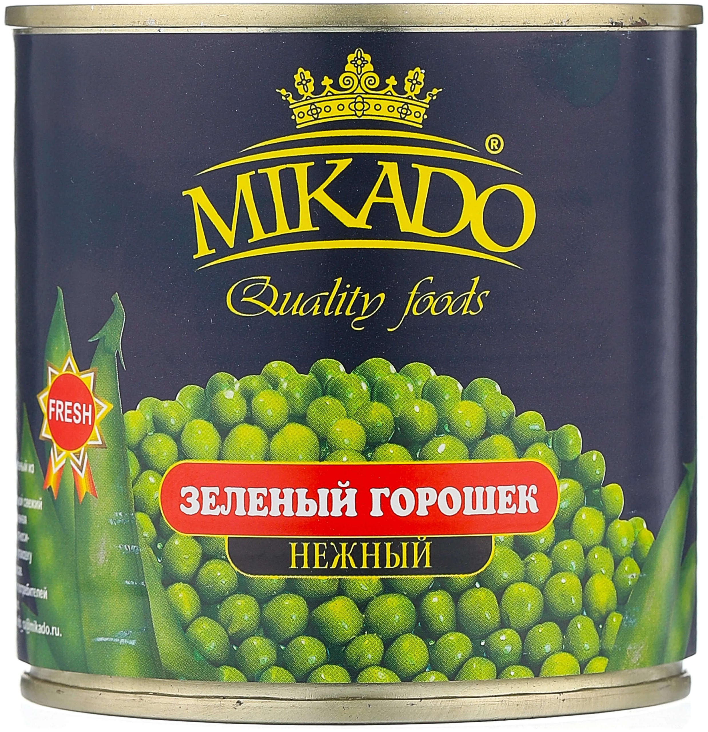 Горошек зеленый консерв. MIKADO, 425 мл*12шт/кор купить в Донецке - СтриПсБери