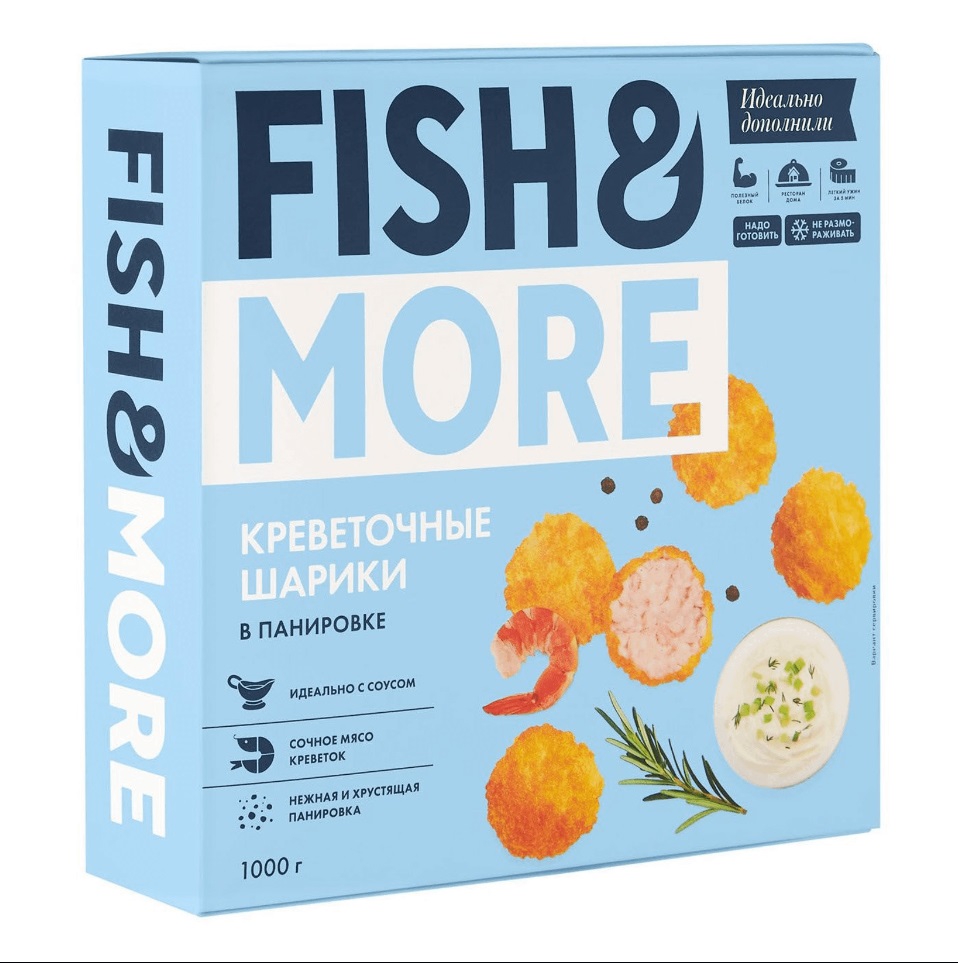 *Креветка ваннамей с/м очищ. шарики в кокос. панировке Fish&More 21/25MINH 734 1кг,6кг/кор купить в Донецке - СтриПсБери
