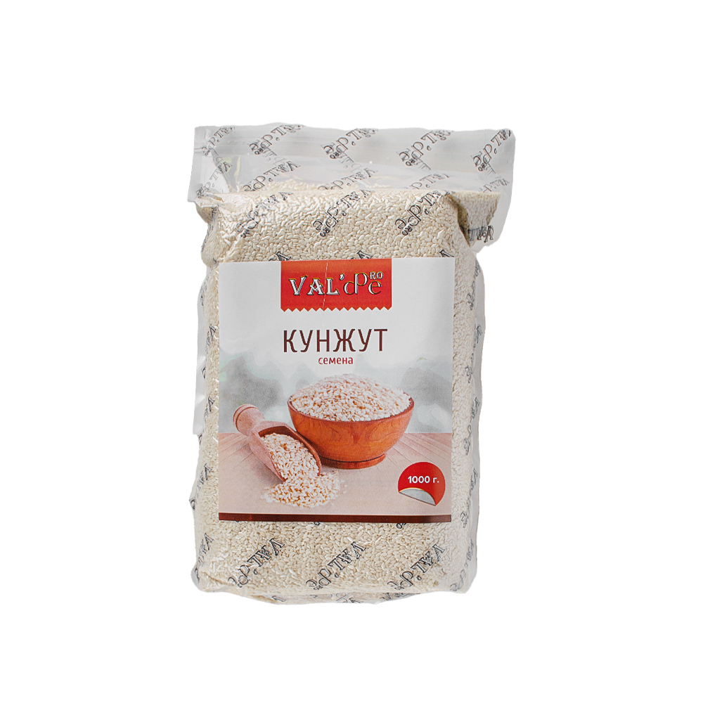 Кунжут белый нежареный 1кг в/у Val`de Pro Россия 14шт/кор купить в Донецке - СтриПсБери