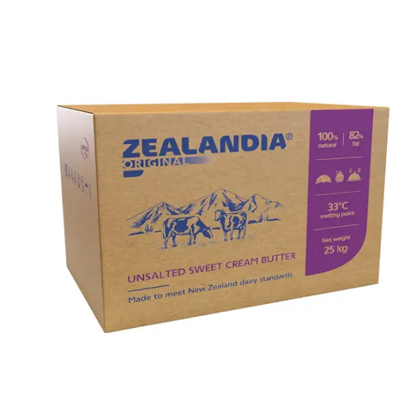 Масло сливочное несоленое 82% Original Zealandia монолит 25кг купить в Донецке - СтриПсБери