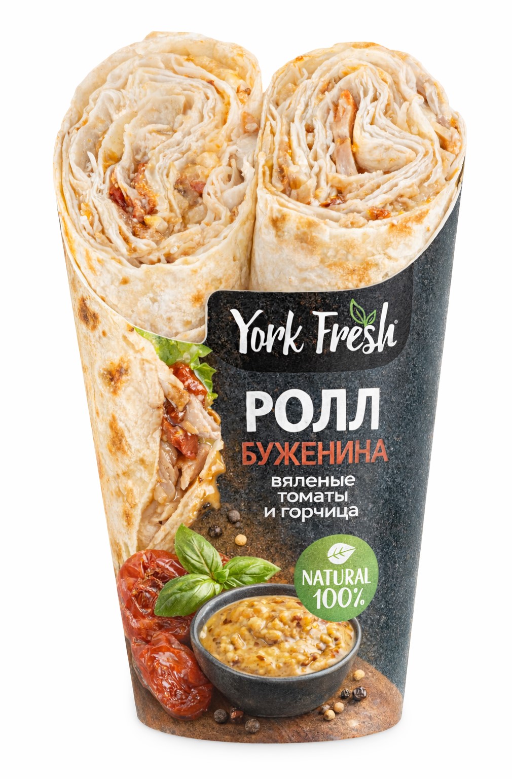 Ролл буженина с дижонской горчицей и овощами зам. флоу-пак YORK FRESH 170гр, 10шт/кор 847219 купить в Донецке - СтриПсБери