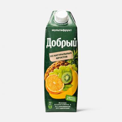 Сок Добрый 1л Мультифрукт зел. 12шт/уп купить в Донецке - СтриПсБери