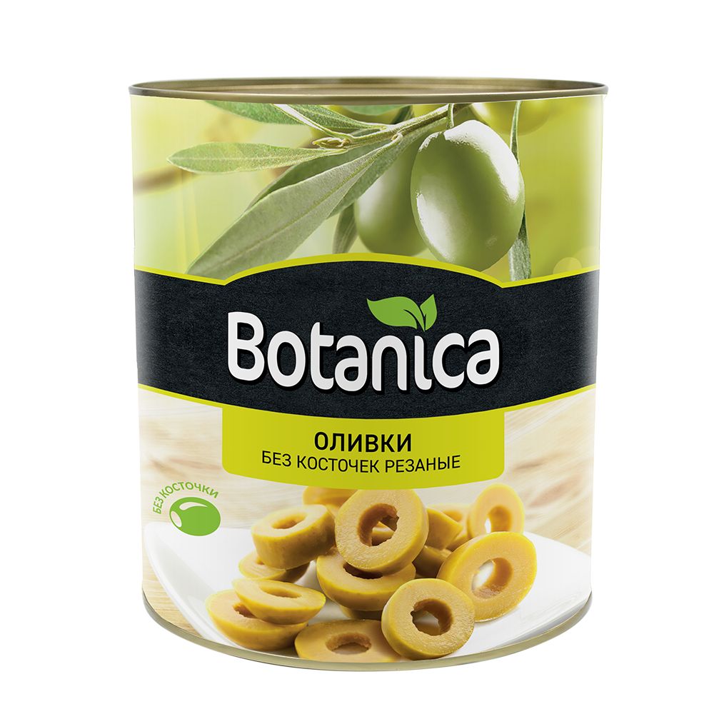 Оливки резаные б/к Botanica 3100мл/3000гр/1560гр, 6шт/кор, Испания купить в Донецке - СтриПсБери