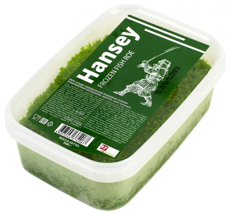 Икра Масаго Hansey зеленая 0,5кг *12шт/кор (шт) 1241 купить в Донецке - СтриПсБери