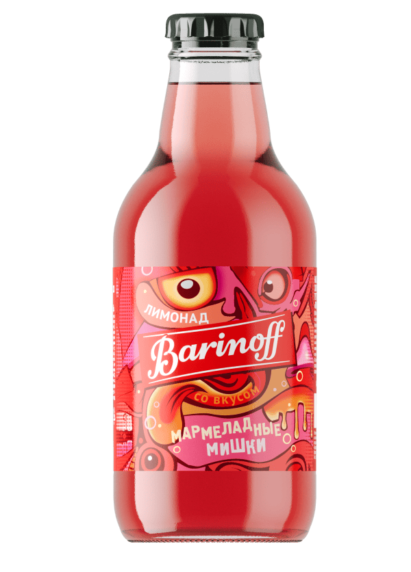 Напиток б/а сильногазированный со вкусом «МАРМЕЛАДНЫЕ МИШКИ» 0,25л, Баринофф купить в Донецке - СтриПсБери