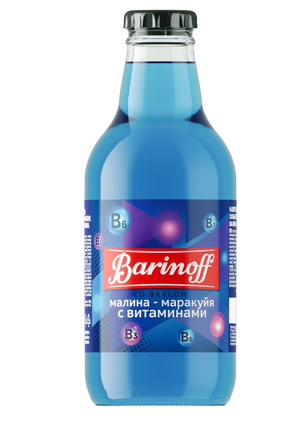 Напиток б/а с/газированный со вкусом МАЛИНА-МАРАКУЙЯ с витаминами 0,25л,Баринофф купить в Донецке - СтриПсБери