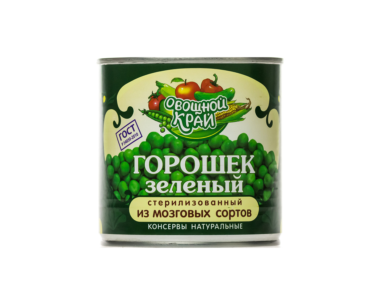 Горошек зеленый консервированный высший сорт Овощной край 400гр, 12шт/кор купить в Донецке - СтриПсБери